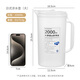 CAIZHI refrigerator cold kettle large-capacity cold kettle heat-resistant thickened plastic cool white lemonade kettle 2L CZ6606