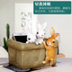 Feng Shui Pavilion kreative multifunktionale Tierkasten Ornamente Home Office Storage Box Cabinet Office Desktop Dekoration Dekoration Square Süßes Hundesteicher Box 16868n5