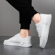 
Wang Zhibu solid color white board shoes 2025 student sports shoes men's spring and autumn new casual shoes thick sole height-enhancing white shoes 1105 white 42