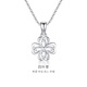 Gold Supreme Platinum Pendant PT950 Shining Four-leaf Clover Pendant Platinum Pendant for Girlfriend Birthday Gift Price 1.5g