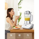 
AUX (AUX) wall breaker machine household soy milk machine fully automatic cooking machine multi-function heating bass without slag and filtering Pink HX-PB9720Z bass model