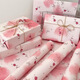 Zhiduosao lindo papel de regalo de regalo de dibujos animados de gran tamaño de gran tamaño de tamaño de bricolaje a mano exquisito papel decorativo de alta gama papel de empaque de rosa seca 6 piezas 50*70 cm