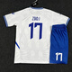 Kelme Fußballanzug Herren- und Frauenwettbewerbstraining Kurzärmeler-Trikots für Erwachsene, die schnell trockene Drucksportuniformen 003 Blau anpassen.