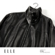 ELLE French modern short leather jacket for women 2025 spring new fashionable PU leather design chic top black L