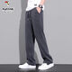 
Woodpecker wide-leg casual pants for men's summer thin ice silk loose jeans American fashion brand straight Woodpecker-1050-blue 2XL