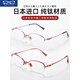 W Gerres de lecture importées pour les femmes avec des lunettes de mode bleu haute définition montrent les verres de lecture de super-légers de la fatigue et de la fatigue.