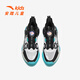 ANTA basketball shoes for children, boys and older children, new breathable running shoes, children's shoes, non-slip sports shoes, wear-resistant running shoes for middle and older children, special shape Anta white/fluorescent aqua/black-3 36