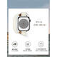 芯瑞科适用iwatch9爱马/仕8seUItra双圈真皮applewatch654苹果手表带高 双圈白色+黑色五金件  细款 轻 42MM适合10代2024新款下单送壳