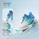 
XTEP (XTEP) [Hydrogen Wind 8.0 Foot Protection Running Shoes] Children's Shoes Breathable Rotary Buckle Running Shoes Sail White/Prussian Blue 37