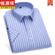 Hengyuanxiang Oxford Spinning Shirt Herren Langarm Spring 2025 Neues Business Casual vertikaler Streifen -Shirt -Shirt [Verkauf 500+] DX6629 38