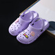 Zapatos Skonwat Hole para niñas zapatillas de playa de cabeza grande para niños zapatos de jardín sin deslizamiento para zapatos para niños para zapatos a la deriva para el tamaño blanco 33