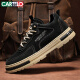 Zapatos para hombres de cartelo tendencia de primavera y verano 2025 zapatos de moda para hombres zapatos casuales de un pie de un pie botas de tablero botas negras 42