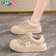 Katile crocodile women's shoes for summer breathable big toe shoes mesh hollow sports and casual shoes for women 1584 Khaki 38
