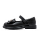 Babu Dou children's shoes spring British style princess shoes medium and large children's fashion girls' leather shoes casual 108551042 black 29