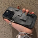 Anwendbar für Apple 16 Promax Mobile Handy Hülle iPhone 15 Pro14 Anti-Fall 1312 Hard Shell 11x [Modefarbe Silber Schwarz] C682 Life Road Apple 16