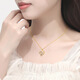 Wanlifu Kreative Liebe S925 Sterling Silber Halskette für Frauen Diamond Herzform Mode drei Elefanten Europäische und amerikanische Schlüsselbeutel Kette grenzüberschreitend Neue Stil D699 Platin (mit Kreuzkette) 925 Silber