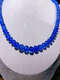 Lierui Ruyijia collection-grade high-ice natural tanzanite sapphire 18k gold buckle tower chain tanzanite necklace
