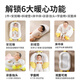 Xin'andai crib middle bed slope pillow anti-vomiting and overflowing milk choking pillow newborn baby comfort pillow lying down breastfeeding artifact gift bag crib + slope cushion + toy rack
