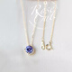 Lie Rui Japanese natural tanzanite 18K gold plated necklace light luxury amethyst agete Akado pendant