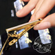 UGO CONTI Clip de corbata italiano regalo de negocios para hombres gemelos con cuello formal profesional grabado personalizado versión coreana (oro)