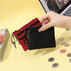 Jiemo Coin Brieftasche Frauen Leinwand Hand halten kleine Tasche Student Short Mini Wallet Card Bag Männer Reißverschluss Schlüsselmünze Militärgrün