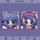 Miside Horror Game Around the Yuan Clan Mita Game 2D Étudiant Double-face Makeup Migni Mini Mirror Mita-L14699 Miroir