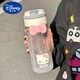 迪士尼（Disney）高颜值水杯可爱学生ins女生吸管便携耐高温防摔塑料杯 紫色【kt蝴蝶结+kt猫】 701ml