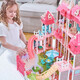 Yunya joue des jouets de maison pour animaux de compagnie et cadeaux d'anniversaire pour enfants nouveaux jouets de villa pour animaux de compagnie âgés de 3 à 6 ans. Super grandes bébés Villa-4 à trois étages + lumières LED