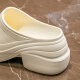 
She enjoys her enjoys hole shoes women's beach shoes sandals thick sole high heels outside slippers TQ698 Khaki 39/40