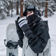 Nanen Nandn Guantes de ciclismo resistentes al desgaste y resistentes al desgaste Guantes de snowboard de snowboard.