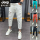 Jeep Spirit Jeep Мужские разорванные нищие джинсы в корейский стиль