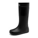 Botas de lluvia de alto tubo japonesas y británicas zapatillas de goma superpuestas más botas de lluvia de terciopelo botas de agua no deslizantes de agua pesca y zapatillas de agua de mar tubo de color medio tamaño estándar 42