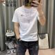 啄木鸟（TUCANO）麻料棉t恤男2025新款印花短袖体恤棉麻衣服男士高端麻布半袖上衣 829短.袖白色 2XL