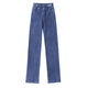 Paijisha jeans for women in spring and summer high waist loose straight-leg women's pants 2025 new wide-leg pants to make them look slim and versatile long pants 7027# light color [elastic] M 96-106Jin[Jin equals 0.5 kg]