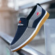 Suba Mo Spring y Autumn Beef Tendon Sole viejos zapatos de tela Beijing Beijing sin deslizamiento para hombres zapatos de trabajo de desgaste resistente zapatos casuales zapatos de papá zapatos de papá 878 azul 43