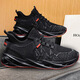 2025 Nouvelles chaussures décontractées Chaussures minces respirantes pour hommes Chaussures en maille tendance pour hommes chaussures de sport chaussures de lame chaussures noir et bleu 42