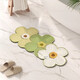 German bathroom floor mat Diatom mud flowers absorb water and quick-drying toilet toilet door anti-slip foot mat toilet *Purple orchid-1047 1 piece number Custom size Contact customer service not to return or replace