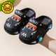 G.duck2025 children's slippers cartoon light car boys and girls non-slip soft bottom indoor children's slippers toe clogs blue size 24 25 (inner length 16cm)