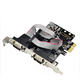 XIBA FG-EMT03C PCI-E2 PORT RS232 SERIAL-PORT-Expansionskarte 9-Pin COM-Karte E1-PCE99100-2S FG-EMT03C-1 (MCS9922 CHIP)