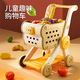 Wanre Children's Play House Cart Toys Baby Small Trolley Fruit Fruit Cher Le Kitchen Supermercados y niñas Compras de compras de tres pisos [Ultra gran capacidad] Diseño anti-inversión [paquete adicional] [solo 15 frutas y verduras]
