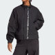 Adidas Clover Jacket Women's 2025 Summer New Fitness Sportswear Windproof Casual Standing Collar Jacket IB7374 IB7374 Black S