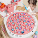 Fishing toys for children electric rotating baby one year old 1 girl 2 boys 2 boys 3 to 6 girls toddler small magnetic fishing set pink 45 fish battery version