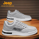 Jeep Spirit 1941 Herrenschuhe 2025 Sommer neu atmungsaktiv und geruchssicherer Leinwandschuhe Leicht und vielseitige Männer mit dicker Locked Casual Sports Trendy Schuhe CF9906 Khaki [verbesserte Version]/High-End Resistant 42