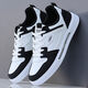 Duchamp Heath Chaussures masculines 2025 Nouveau automne sport en cuir et chaussures de planche décontractées pour hommes polyvalents à tendance petite chaussure à tendance blanche Chaussures étudiantes blanc noir 9910 [k] 42