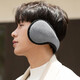 Thickened plus velvet earmuffs for men and women, winter warm adult earmuffs, over-ear warm earmuffs, ear protection, dark night black [comfortable, skin-friendly, non-protective] 1