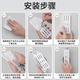 
Bahaibird row plug fixer circular rotary row hook wall-free wall winding storage power fixer