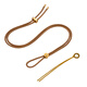 Oein eight treasures compass pendant lanyard necklace rope gold pendant rope high-end rope pendant lanyard pendant braided rope for men and women, thin version 70cm, brown) same color as the old store
