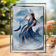 Crystal Photo Cames autour de la culture mortelle d'immortels Han Li Nangong Wan Animation Ornements de bureau sur la table Personnalisation du cadeau d'anniversaire Ssela1477 Five-Inch-Small, Mauvais effet