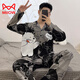 Cat Man (Miiow) Pajamás de algodón puro Spring y Autumn Adolescente Cartoon Estudiante Cardigan Gran tamaño Manga de manga larga Manga Home Clothing 9902 (Cárdigan de manga larga) M
