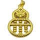 Kuang Yi Gold Gold Silver Rotating Fulu Gourd Pendant for Men and Women 999 Pure Gold Foot Hollow Ancient Method Pendant for Lover Gourd Abacus Pendant 22g
